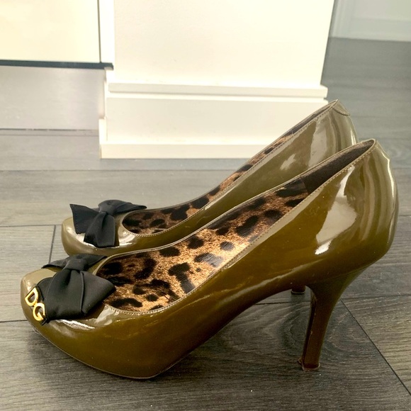 🤩🔥DOLCE&GABBANA Patent Green Pumps-AuthenticSz41 - Picture 4 of 8